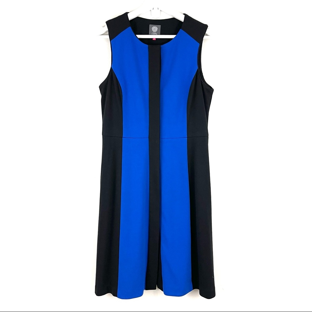 Vince Camuto Fit & Flare Button Front Dress